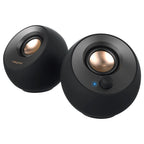 Creative PEBBLE V2 Speaker System, USB-C, 2 x 4W, Black