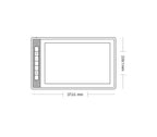 Graphics Display Tablet HUION Kamvas Pro 13, 13.3", 2.5K 2560 x 1600, Black