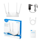 CUDY WR1300 Wireless Router, Dual-Band AC1200, 300+867 Mbps, 5x10/100/1000, White