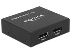 DeLock Splitter, DisplayPort 1.2 Splitter 1 x DisplayPort in - 2 x DisplayPort out 4K