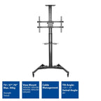 Mobile Stand, 37"-70", Floor-standing, ACT AC8370