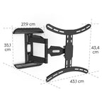 Full-Motion TV Wall Mount, 165 cm, 32-65", 220834
