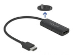 Delock 63206 Adapter, HDMI-A male - DisplayPort female, 4K 60 Hz, Black