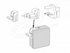 Delock GaN Charger, 2 x USB-C, PD 65 W, EU / US / UK travel adapter