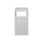 USB Flash Drive KINGSTON DataTraveler Micro, 64GB, USB-A 3.2 Gen 1, Silver