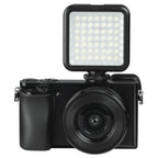 Hama 49 BD LED Light, for additional lighting of camera and smartphone recordings, Black
