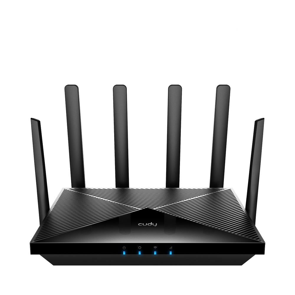 Безжичен рутер Cudy P5, 5G, AX3000, 2.4/5 GHz, 574 - 2402 Mbps, 10/100/1000