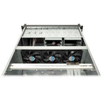 Inter-Tech 4U-4129L Server Case - Mini ITX, mATX, μATX, ATX, SSI EEB, Black