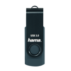 USB Flash Drive HAMA Rotate, 128GB, USB 3.0 90 MB/s, Petrol Blue