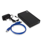 ACT AC1405 Hard Drive Enclosure, 3.5", SATA, USB 3.1 Gen1 (USB 3.0), Black