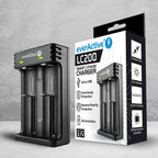 Li-Ion Battery Charger 3.7V CR18650, CR123, 14500 2-Slot USB Micro LC-200 EverActive