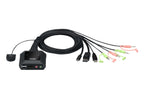 KVM Switch ATEN CS52DP, Two-Port USB-C DisplayPort