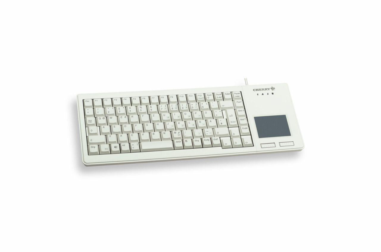 Жична индустриална клавиатура CHERRY G84-5500 XS с тъч пад, бяла