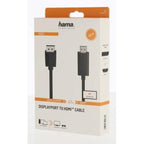Cable HAMA 200712, DisplayPort v.1.2 male - HDMI male, Ultra-HD, 4K, 1.5m, Black