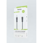 HAMA Audio Extension Cable, 3.5mm Jack Male - 3.5mm Jack Female, 5m, Black