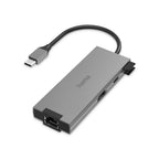 USB-C Hub, 5-Port, 2 x USB-A, 1 x USB-C, 1 x HDMI, 1 x LAN, Grey