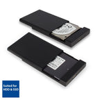 ACT AC1215 Hard Drive Enclosure, 2.5", USB 3.0, Black
