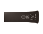 Samsung BAR Plus USB Flash Drive, 128GB, USB-A, Titanium Gray