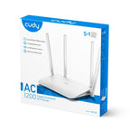 CUDY WR1300 Wireless Router, Dual-Band AC1200, 300+867 Mbps, 5x10/100/1000, White