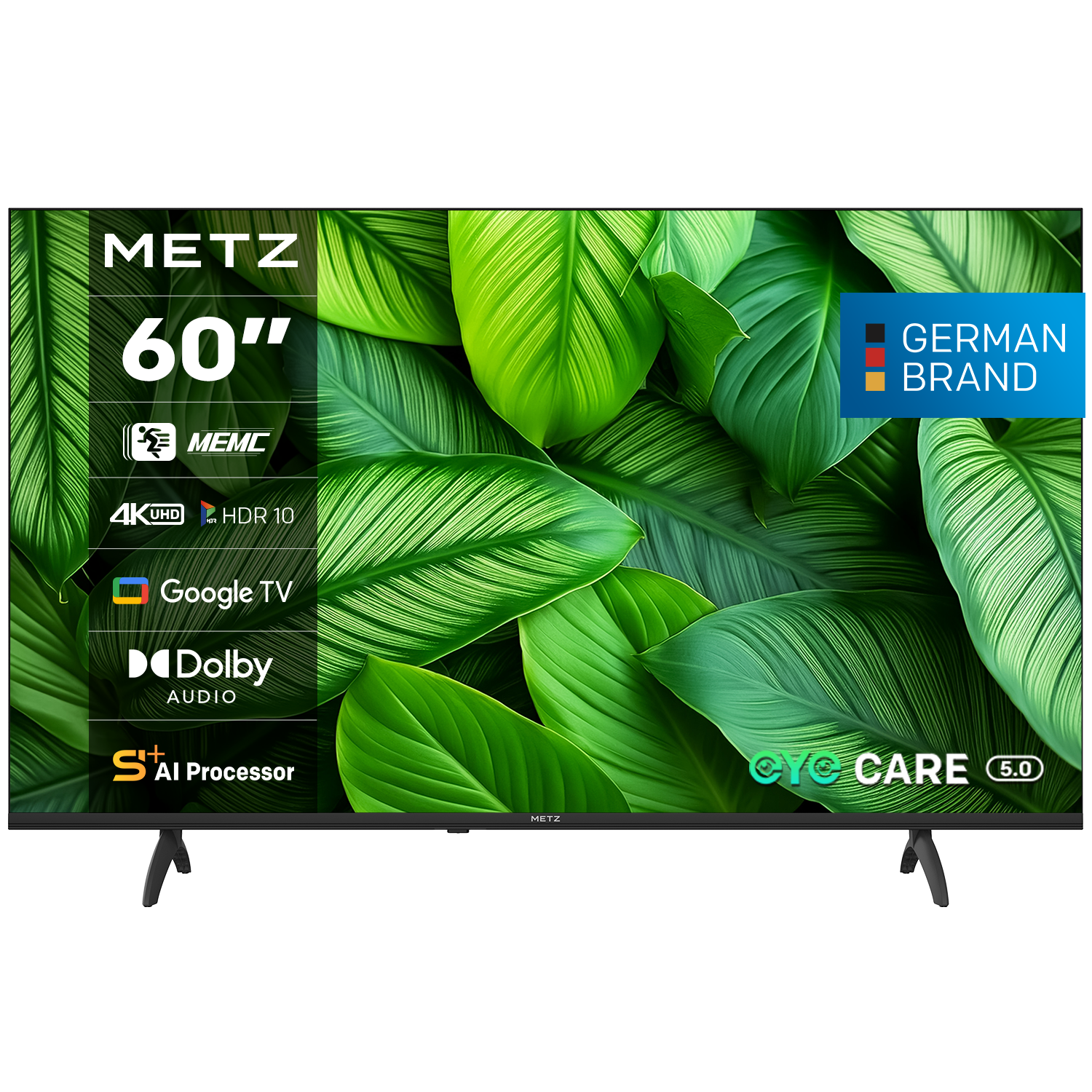Телевизор METZ 60" 60MUF7000Z Ultra HD 4K LED Google TV, Клас E