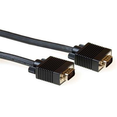 ACT AK4271 Cable, VGA Male - VGA Male, 15-pin, 15 m, Black, Bulk