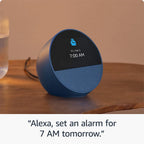 Smartwatch Amazon Echo Spot 2024, voice assistant, Blue
