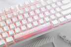 Ducky One 3 Pure White TKL Hotswap Cherry MX Clear Mechanical Gaming Keyboard, RGB, PBT Keycaps