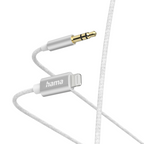 HAMA Audio Cable, Lightning Male - 3.5 mm Jack Male, 1.0 m, White