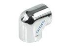 Alphacool HF L-connector, G1/4 - G1/4 Female Thread, 90°, Chrome