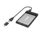 HAMA Hard Drive Enclosure, 2.5", SSD, HDD, USB 3.2 Gen 1, SATA III, Black