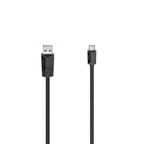 Cable HAMA USB-C male to USB-A 3.2 Gen.1 male, 5Gbit/s, 1.5 m, Black