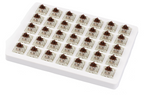 Keychron Cherry MX Mechanical Keyboard Switches, Brown, RGB, 35-piece Switch Set