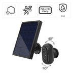 Hama Outdoor WiFi Camera, With Solar Panel, Batteries, Motion Detector, 1080p