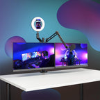 Monitor stand for streaming, 4 arms, HAMA-04663