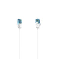 Мрежов кабел HAMA Flexi-Slim, U/UTP CAT 6a, 10 Gbit/s, RJ-45 - RJ45, 3.0 m, Бял