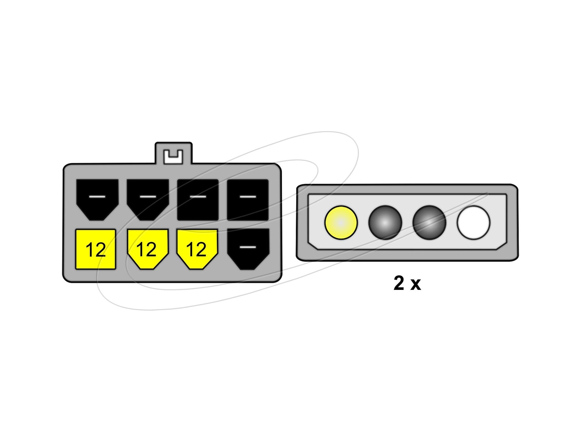 Delock Кабел PCI Express захранване 8 pin към 2 x 5¼“  за видео-карти, 12V, 15 см, 82397