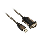 ACT Ewent AC6000 USB-A Male to Serial D-sub 9-pin Male Converter Cable, 1.5 m, Black