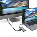 6-Port USB-C Hub, 2 x USB-A, USB-C, HDMI, SD, microSD