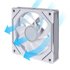 Lian Li UNI SL-INF Reverse Blade Fan, 120mm, ARGB PWM, White