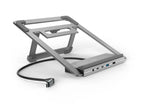 Hama "Connect2Office Stand" USB-C Docking Station, Laptop Stand, 12 Ports