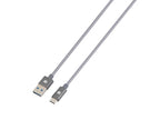 Cable Skross, USB-A to USB-C, Metal Braided, 1.20 m, Grey
