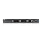 Суич ZyXEL GS-2220-28, 24 портов Layer2+, 24x Gigabit + 4x Gigabit combo (RJ45/SFP), управляем
