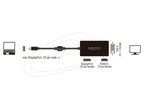 Adapter Delock mini DisplayPort 1.1 male to DisplayPort / HDMI / DVI female black