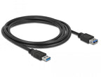 Delock Cable extension shielded USB 3.0 Type-A male > USB 3.0 Type-A female 2.0 m black