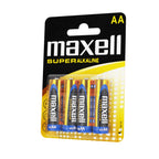 Super alkaline batteries MAXELL LR6 XL /4 pcs. in blister/ 1.5V