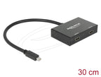 Delock Splitter Display Port 1.2 from mini Display Port male to 2 x HDMI 4K female