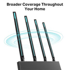 Wireless Router TP-Link Archer C80 AC1900, 2.4/5 GHz, 600 - 1300 Mbps, 10/100/1000