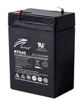 RITAR Lead-Acid Battery, (RT645) AGM, 6V, 4.5Ah, 70/ 47/ 99mm, Terminal 1