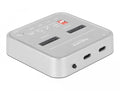 Докинг станция Delock 1 x M.2 NVMe SSD, 1 x M.2 SATA SSD, SD Express Card Reader, Клониране