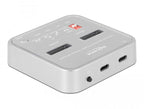 Docking station Delock 1 x M.2 NVMe SSD, 1 x M.2 SATA SSD, SD Express Card Reader, Cloning